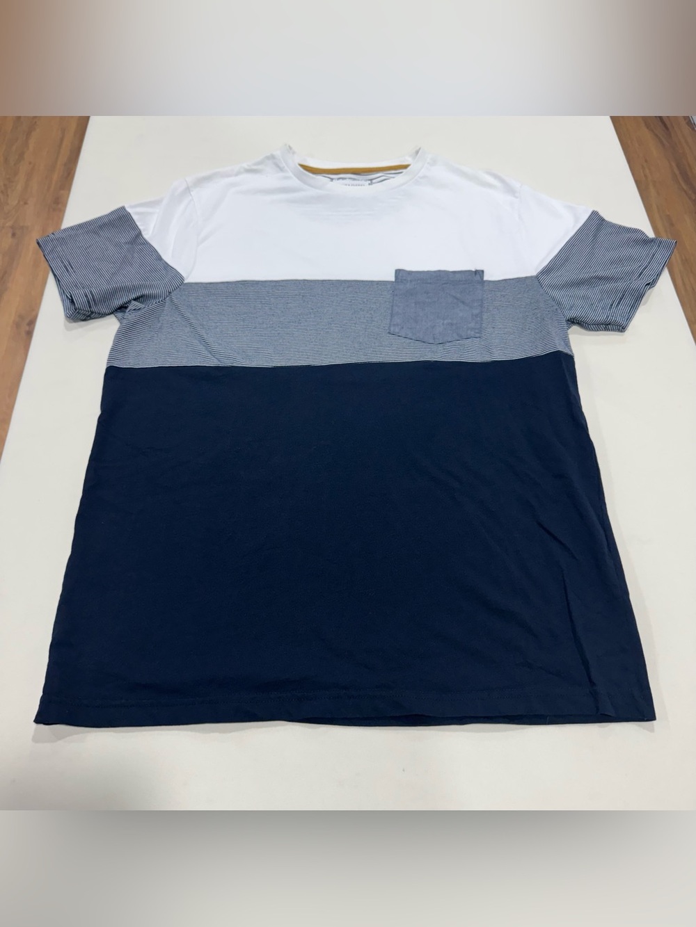 Denim Flower Men's Multicolor T Shirt Size Large